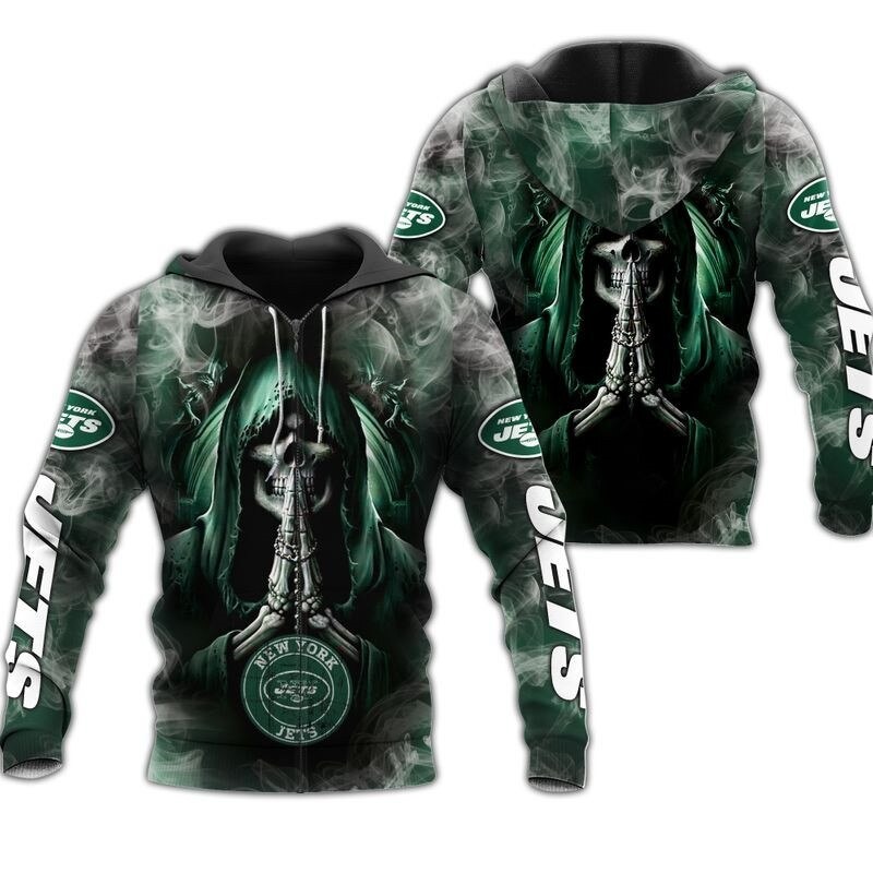 New York Jets Hoodies death smoke graphic gift for men