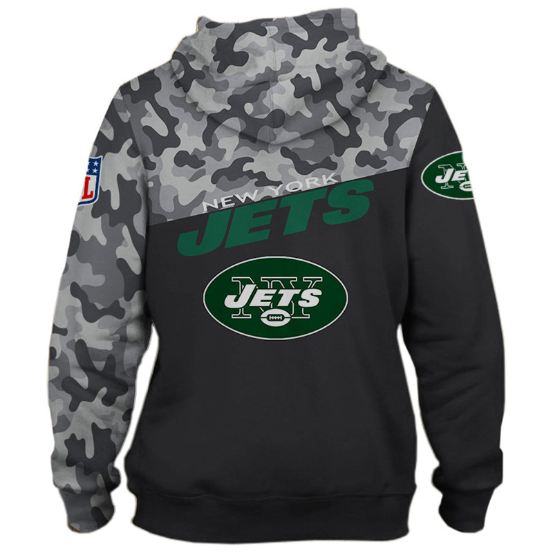 New York Jets Military Hoodies 3D Sweatshirt Long Sleeve New Season