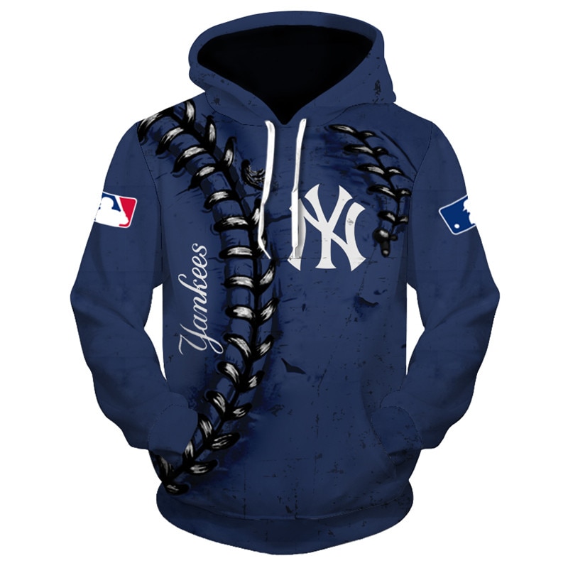 New York Yankees Hoodie 3D cheap baseball gift for fans MLB