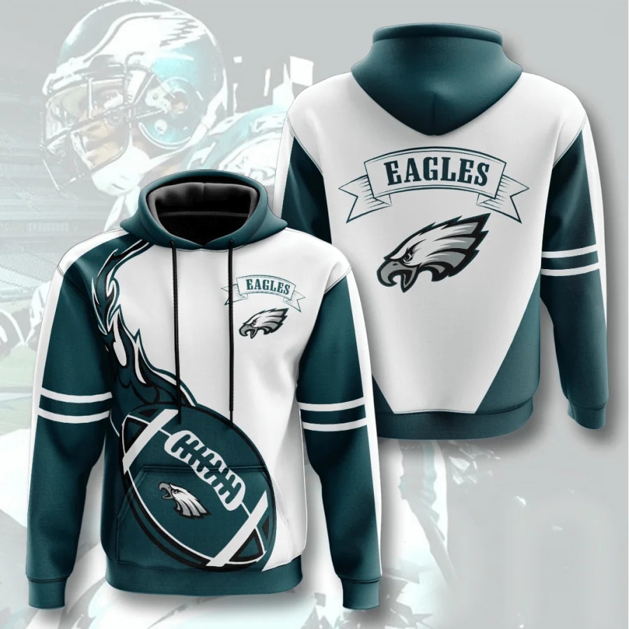 Philadelphia Eagles Hoodie Flame balls graphic gift for fans