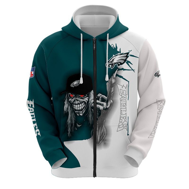 Philadelphia Eagles Hoodie ultra death graphic gift for Halloween