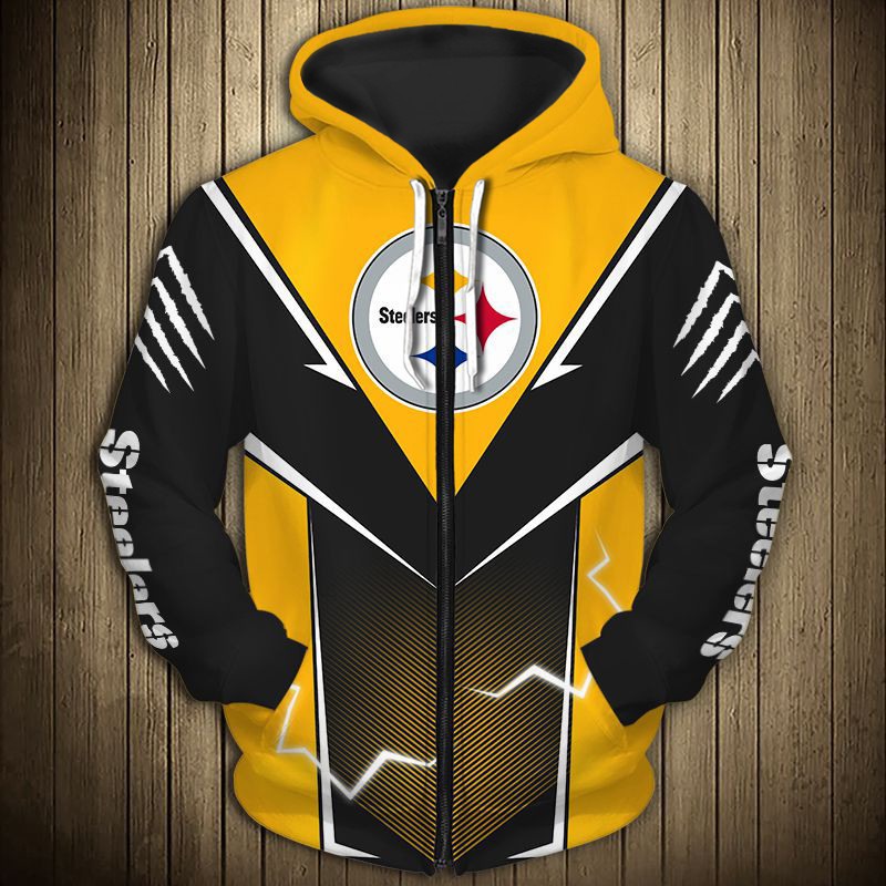 Pittsburgh Steelers Hoodie lightning graphic gift for men