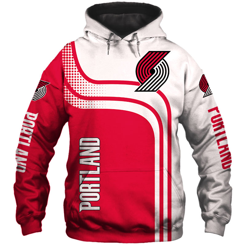 Portland Trail Blazers  hoodie 3D cheap basketball Sweatshirt for fans