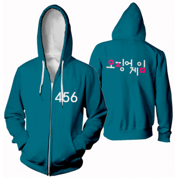 SQUID GAME NETFLIX 3D ZIPPER HOODIE