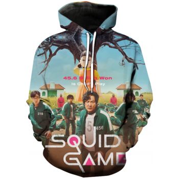 SQUID GAME NETFLIX TV SHOW 3D HOODIE