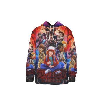 STRANGER THINGS SEASON 4 CARTOON SKETCH 3D HOODIE