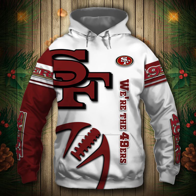 San Francisco 49ers Hoodie 3D Graphic balls cheap Sweatshirt Pullover