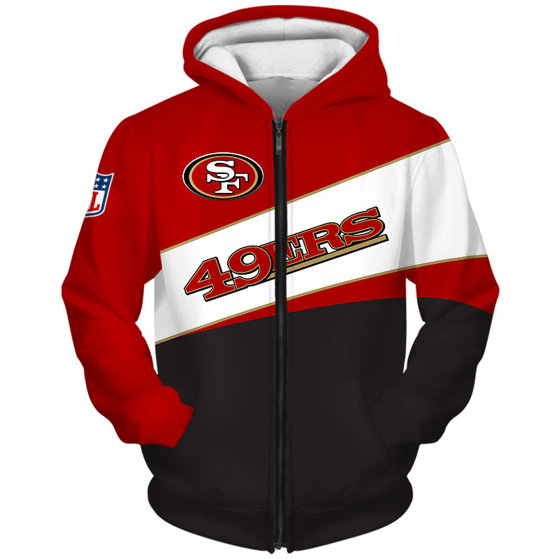 San Francisco 49ers Hoodie 3D Long Sleeve Pullover new season