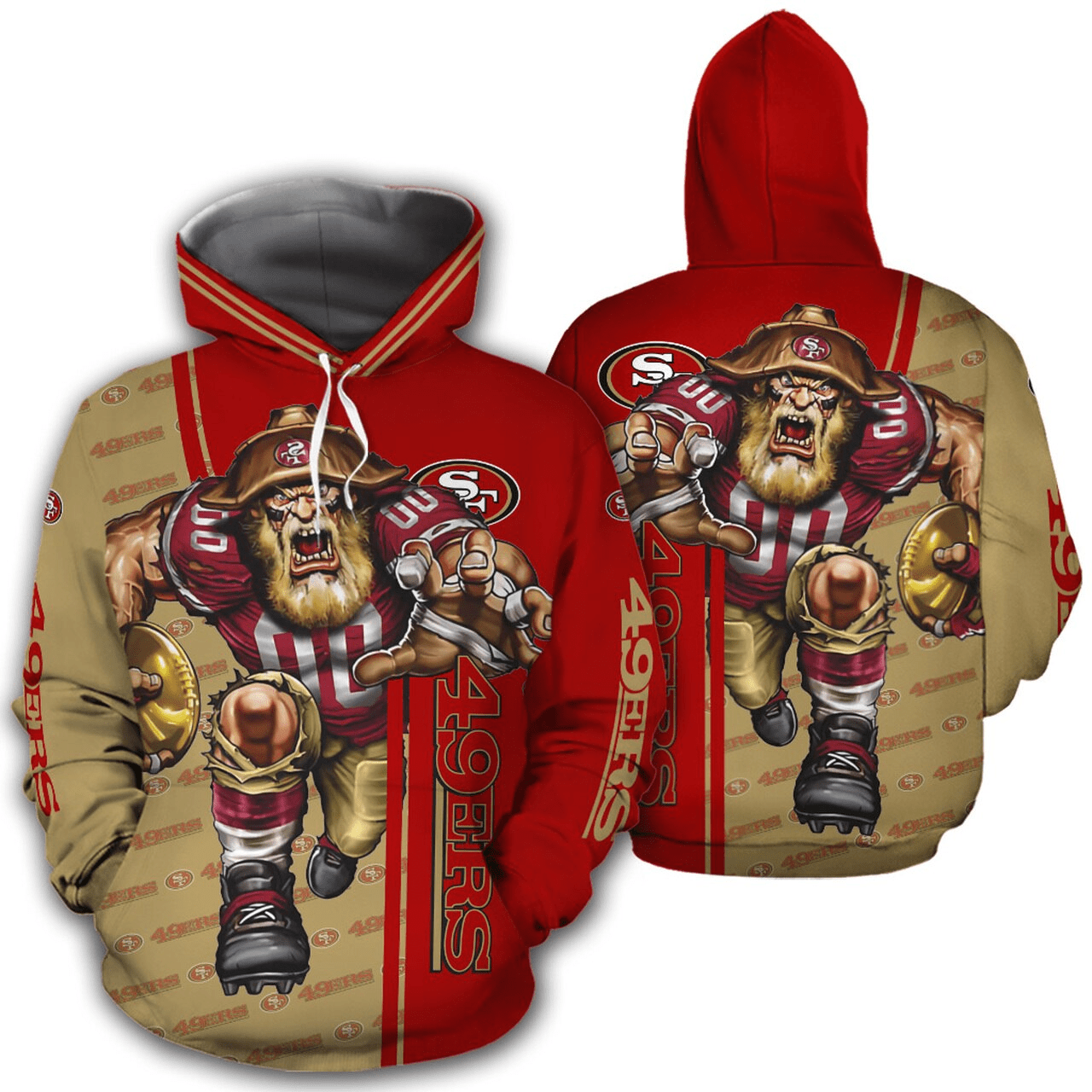 San Francisco 49ers Hoodie 3D Ultra-cool design gift for fans