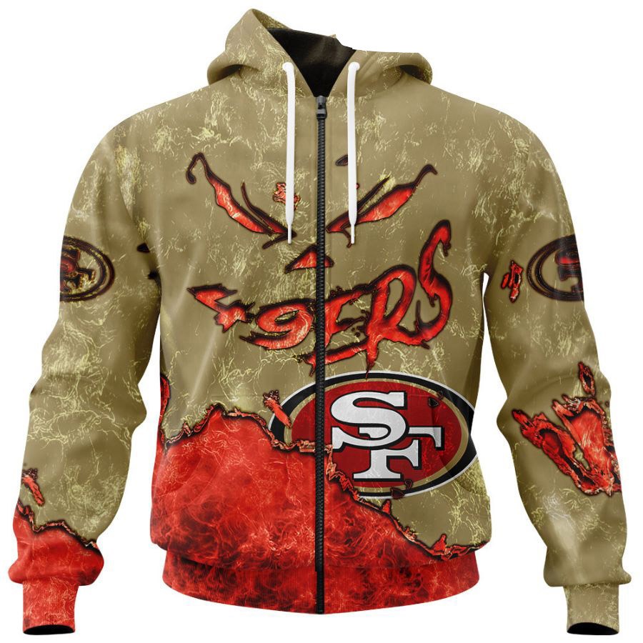 San Francisco 49ers Hoodie 3D devil eyes gift for fans