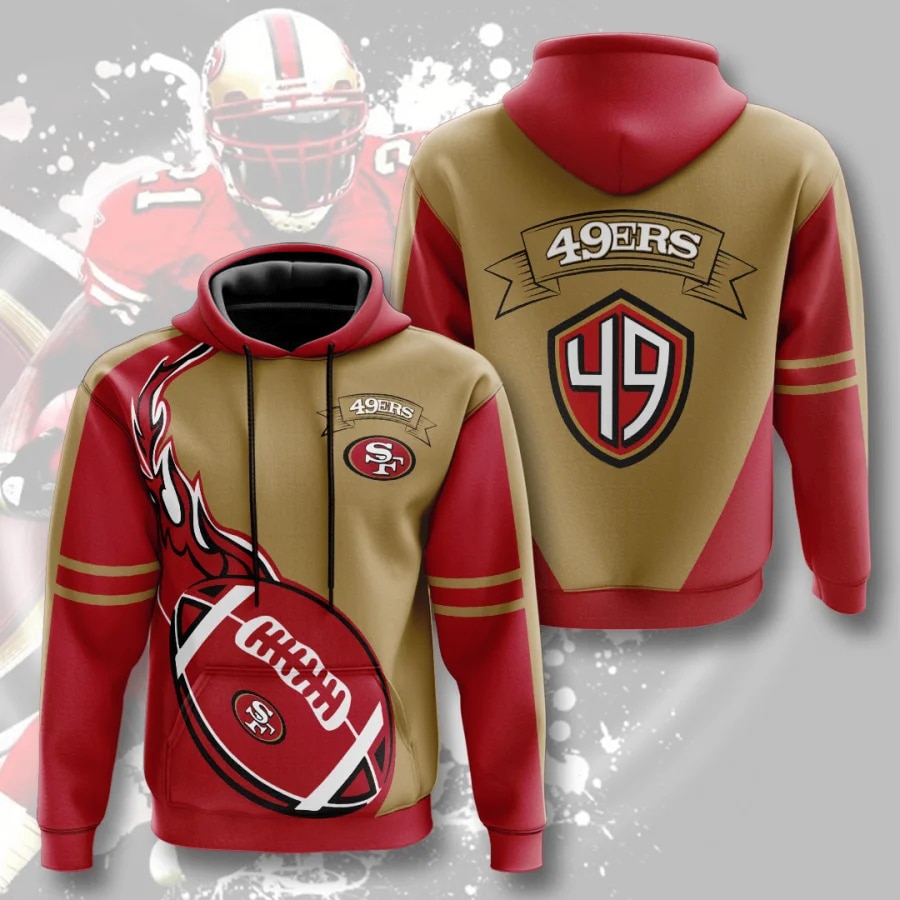 San Francisco 49ers Hoodie Flame Balls graphic gift for fans