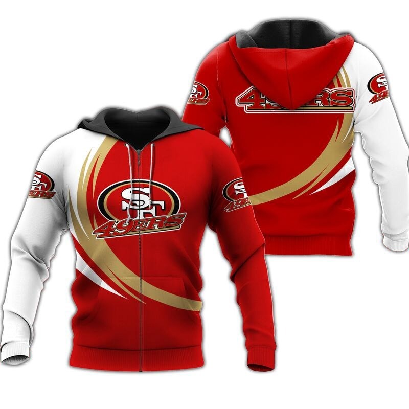 San Francisco 49ers Hoodie curve graphic gift for men