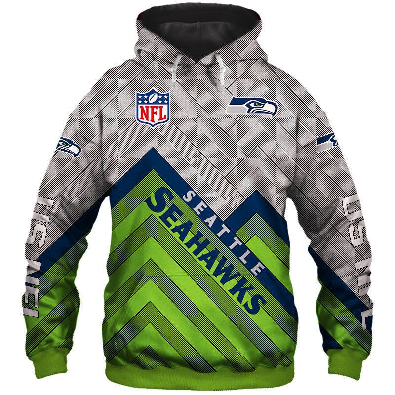 Seattle Seahawks Hoodie 3D cheap Long Sweatshirt Pullover size S-5XL