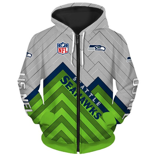 Seattle Seahawks Hoodie 3D cheap Long Sweatshirt Pullover size S-5XL