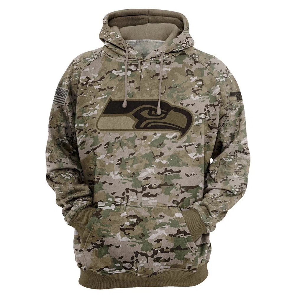 Seattle Seahawks Hoodie Army graphic Sweatshirt Pullover gift for fans