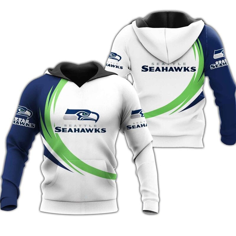 Seattle Seahawks Hoodie curve graphic gift for men