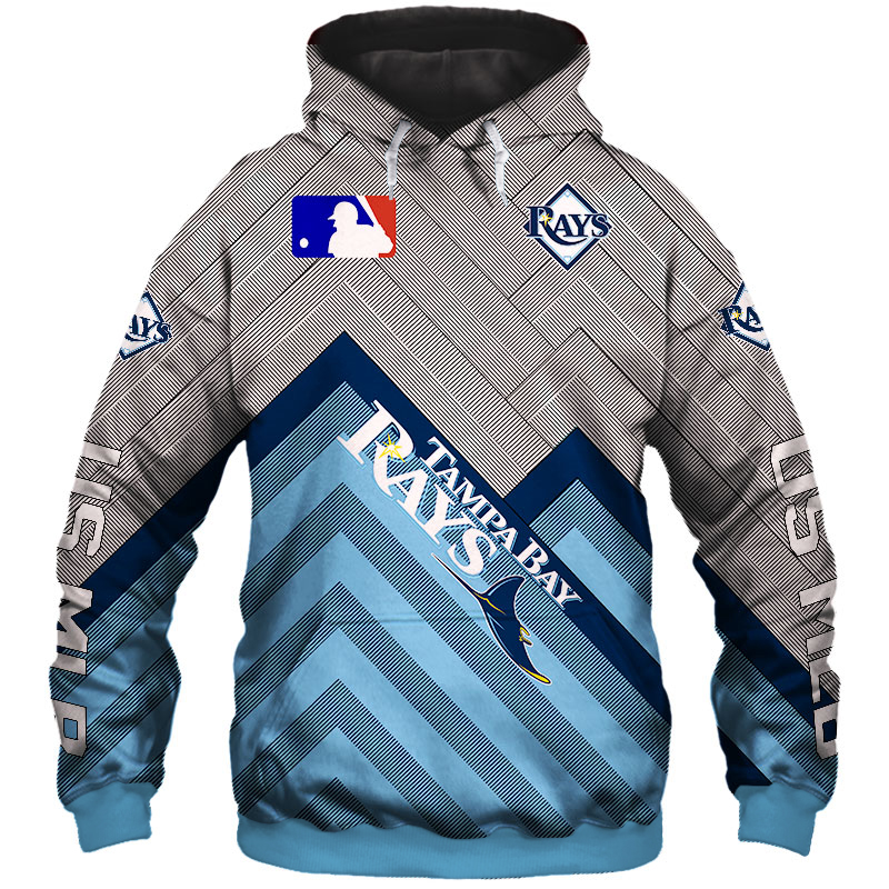 Tampa Bay Rays Hoodie 3D cheap baseball Sweatshirt for fans