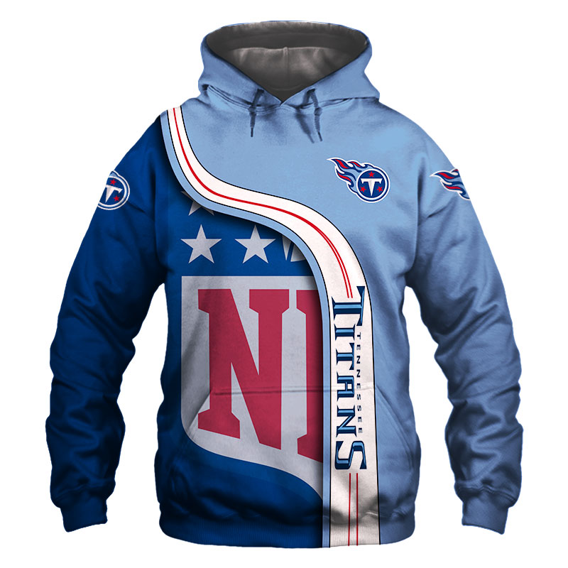 Tennessee Titans Hoodie 3D Pullover Sweatshirt NFL for fans