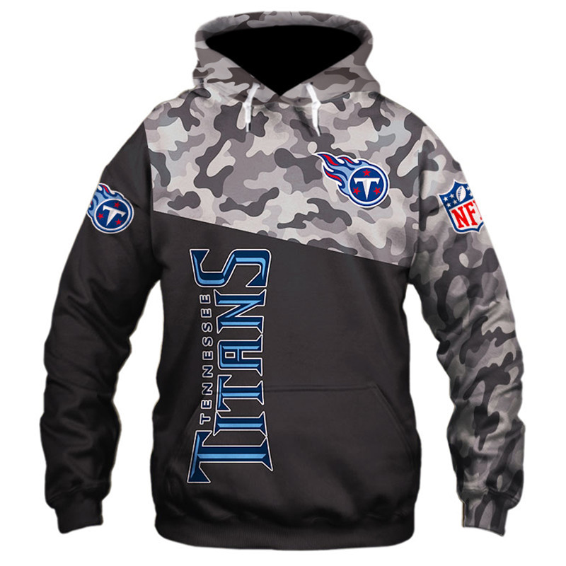 Tennessee Titans Military Hoodies 3D Sweatshirt Long Sleeve New Season