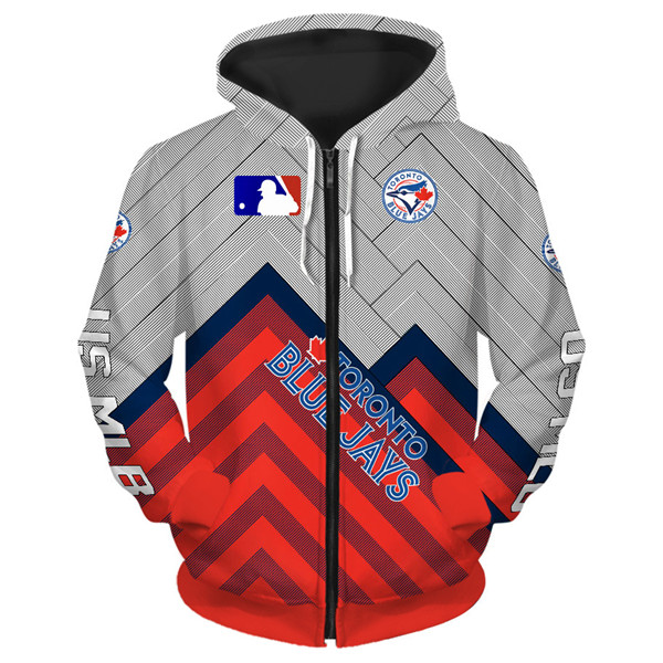 Toronto Blue Jays Hoodie 3D cheap baseball Sweatshirt for fans