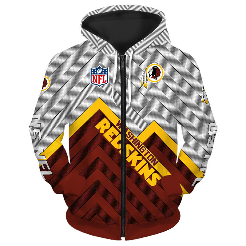 Washington Redskins Hoodie 3D cheap Long Sweatshirt Pullover size S-5XL