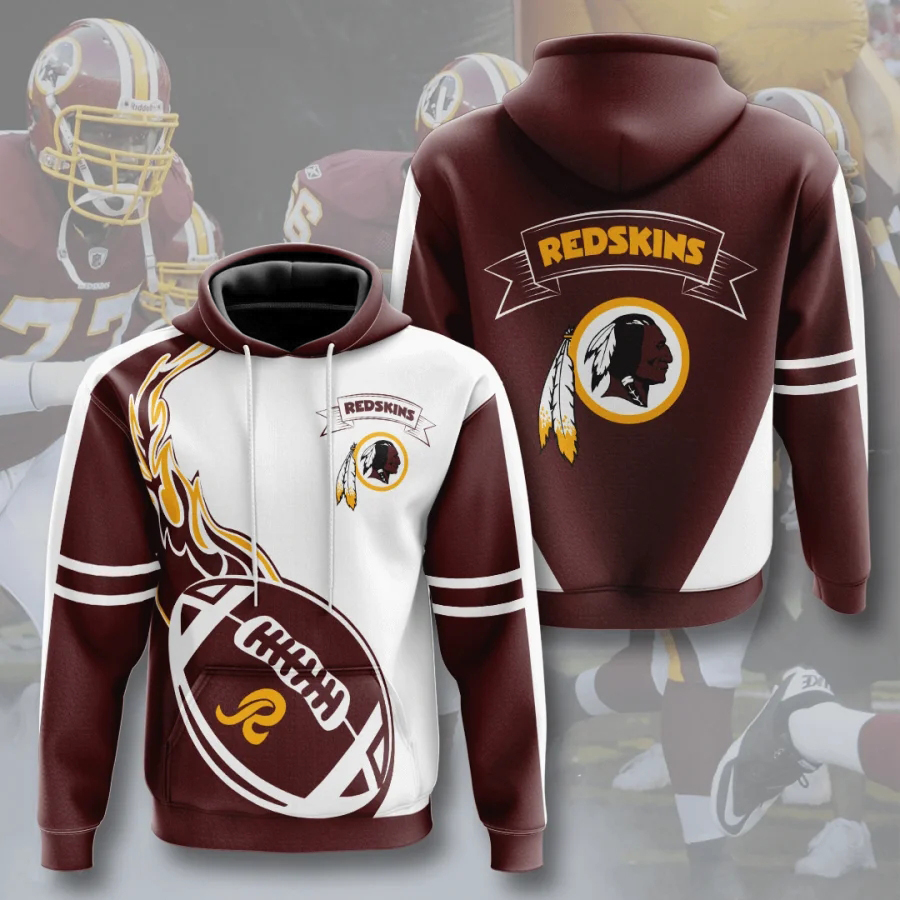 Washington Redskins Hoodie Flame balls graphic gift for fans