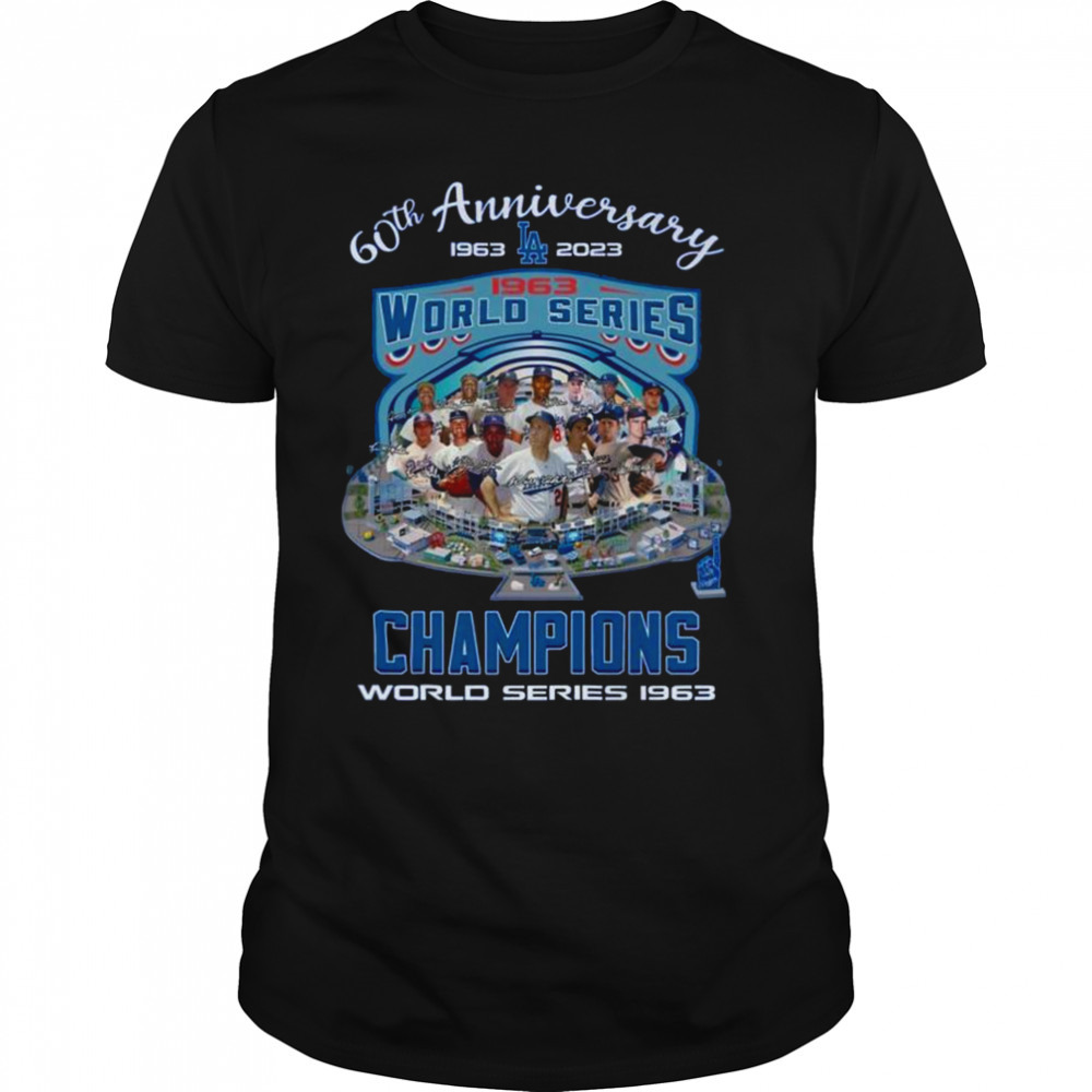 60th Anniversary 1963 – 2023 LA World Series Champions World Series 1963 Signatures Shirt