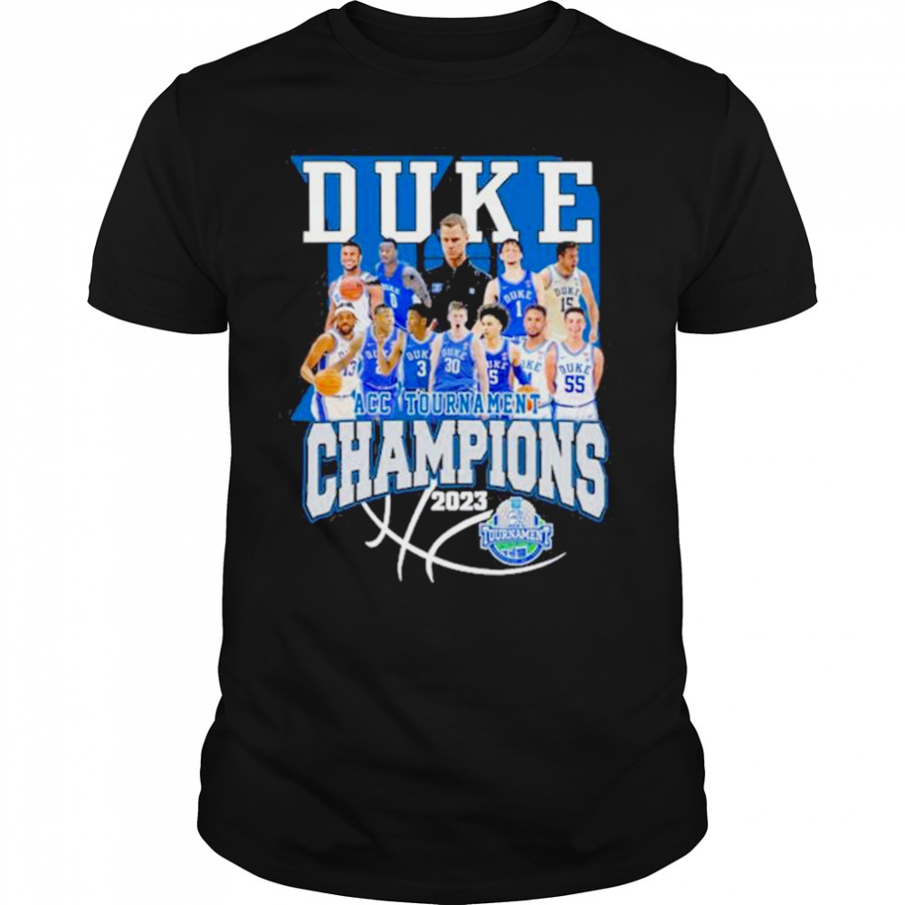 Duke Team 2023 ACC Men’s Basketball Tournament champions shirt