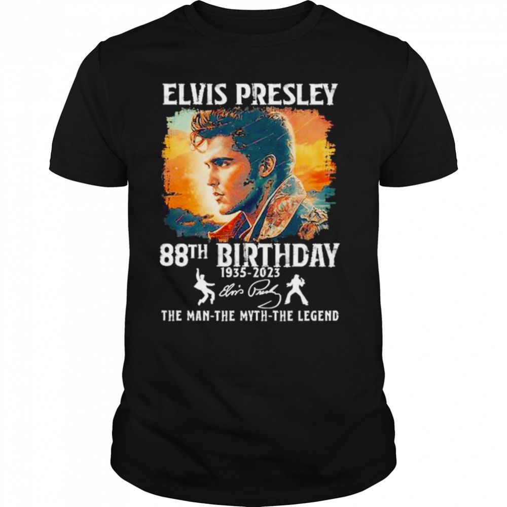 Elvis Presley 80th Birthday 1935 2023 the man the myth the legends shirt