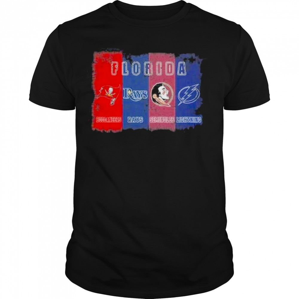 Florida Sports Buccaneers Rays Seminoles Lightning 2023 Shirt