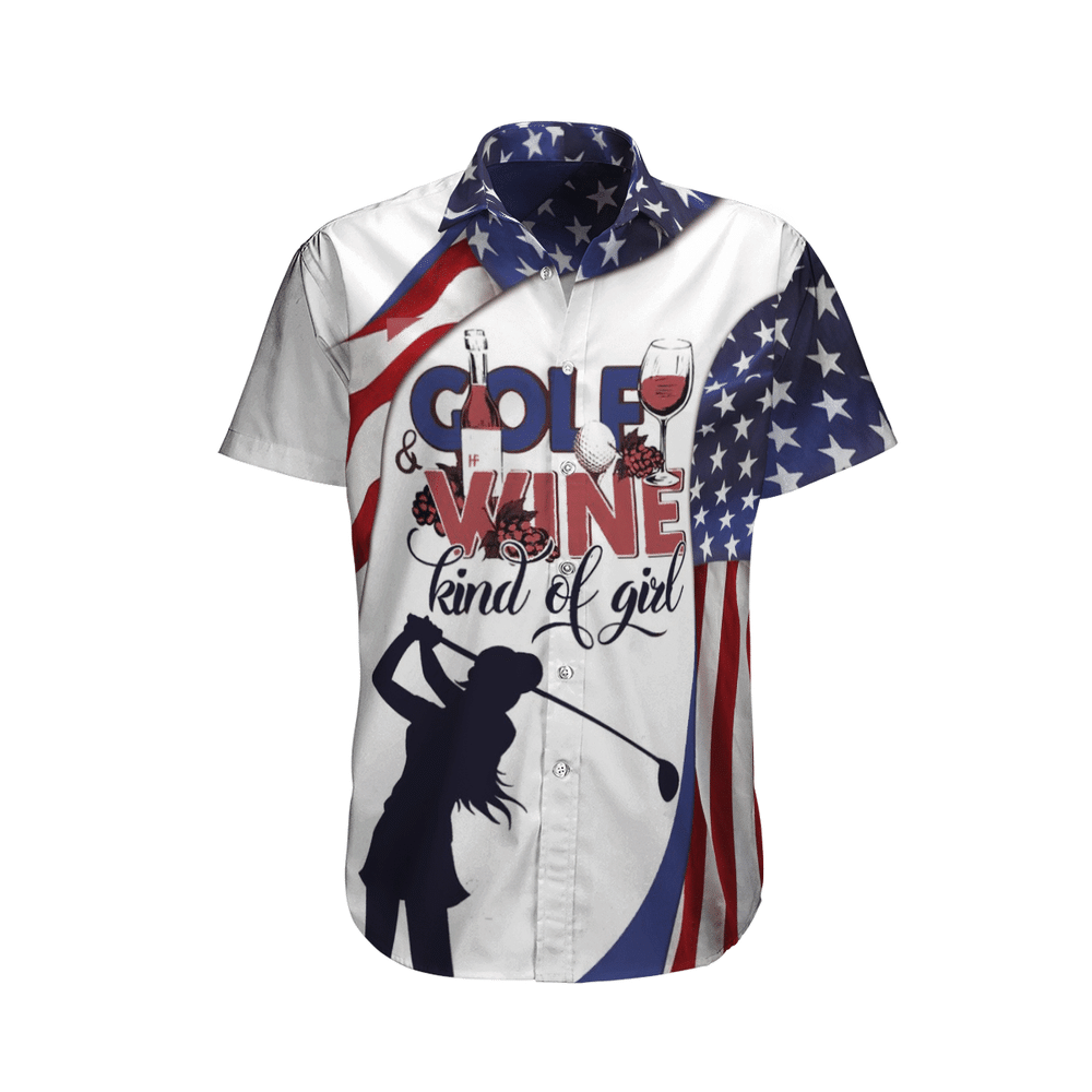 Golf  White High Quality Unisex Hawaiian Shirt