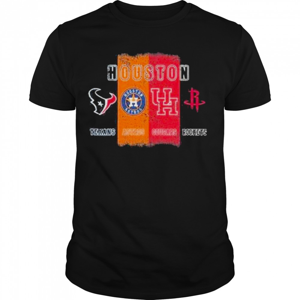 Houston Sports Texans Astros Cougars Rockets 2023 Shirt