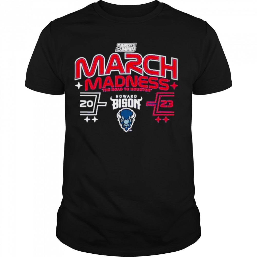 Howard bison blue 84 2023 ncaa men’s basketball tournament march madness shirt