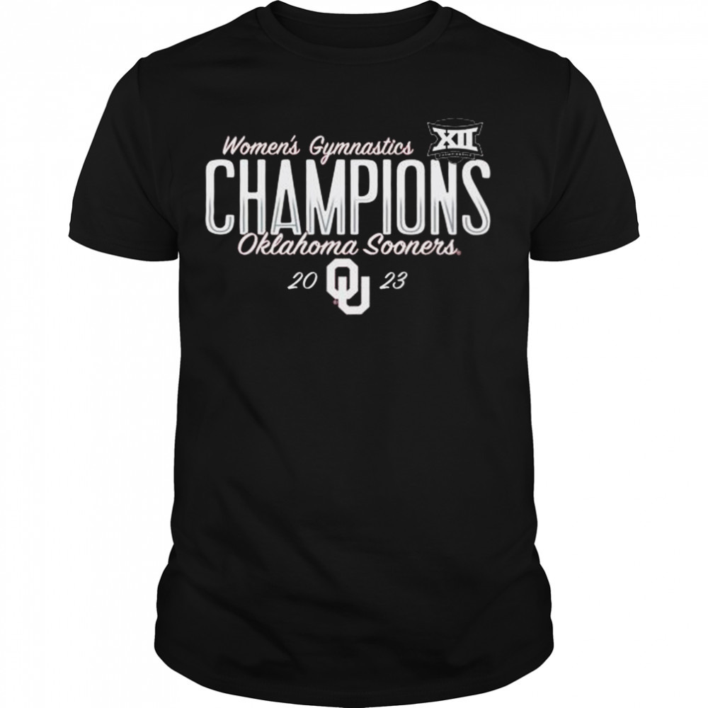 Oklahoma Sooners 2023 Big 12 Women’s Gymnastics Tournament Champions T-Shirt
