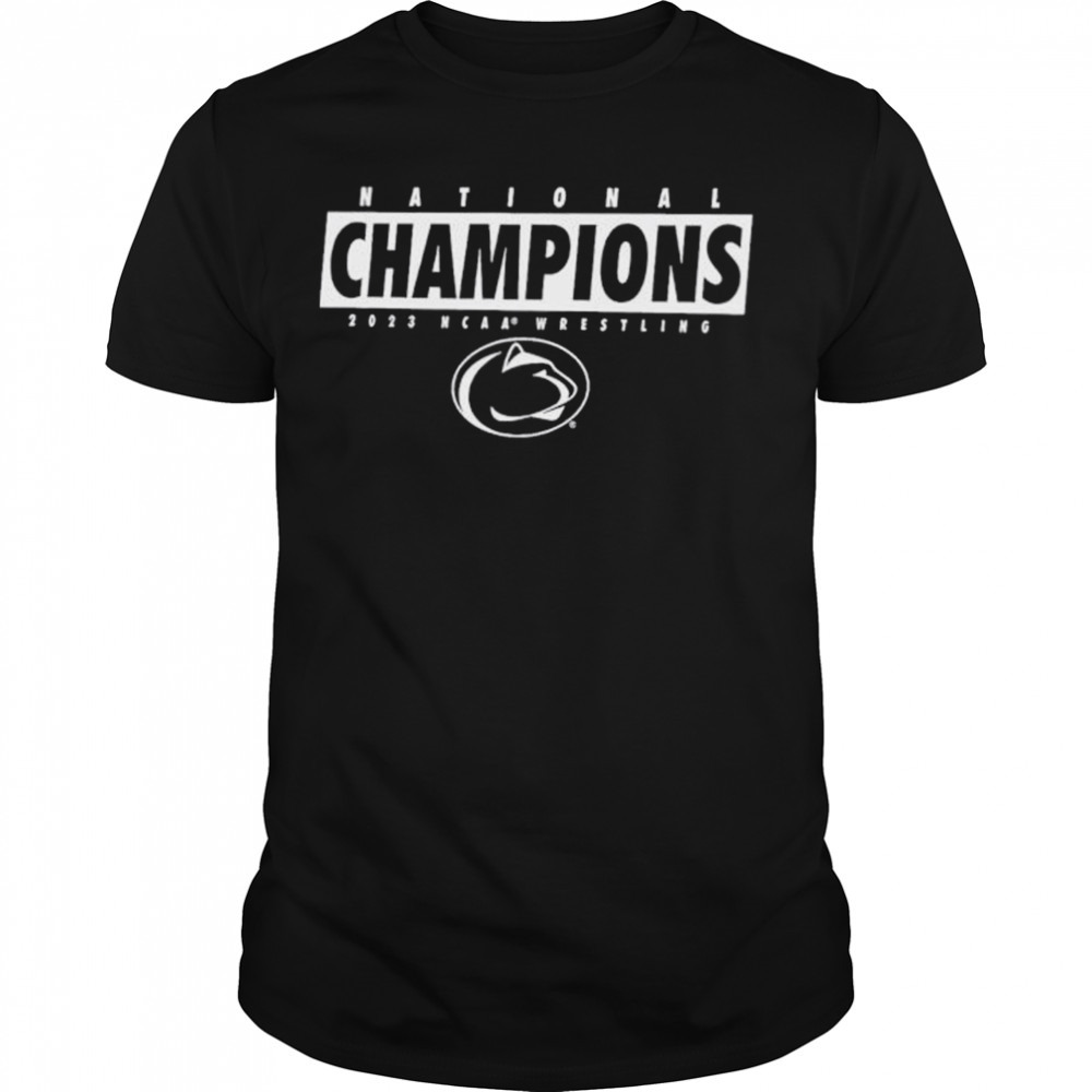 Penn state nittany lions nike 2023 ncaa wrestling national champions shirt