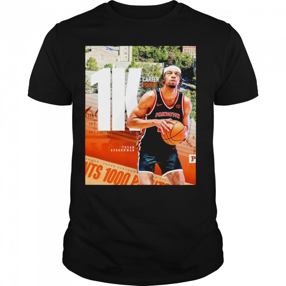 Tosan Evbuomwan 1k career points shirt