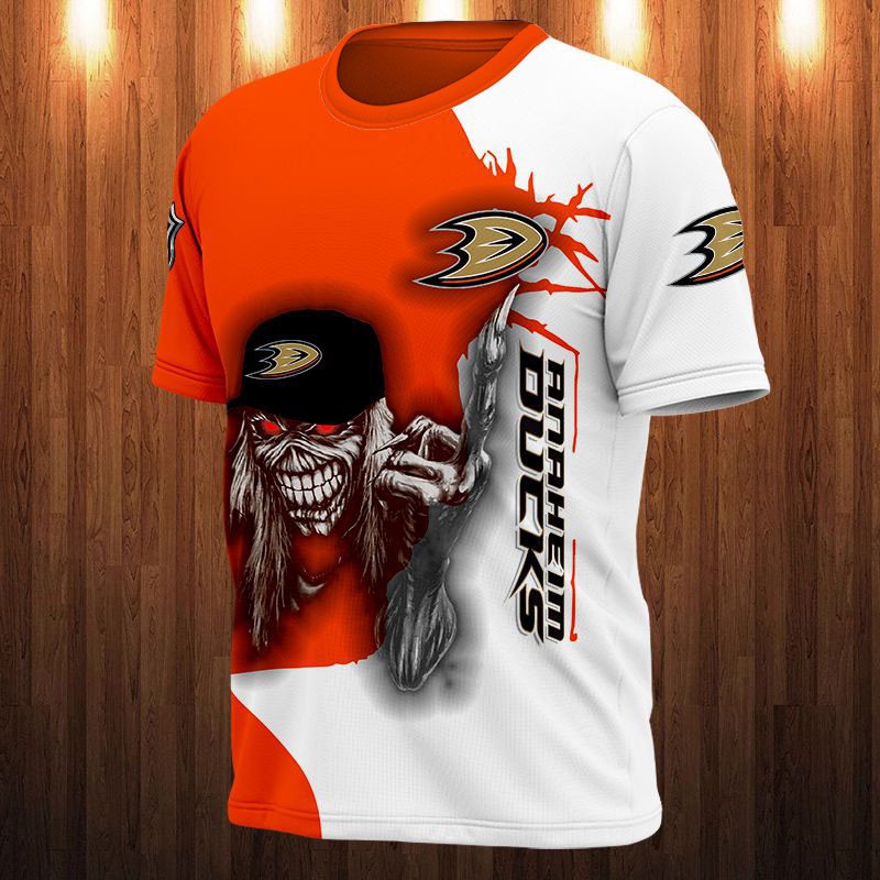 Anaheim Ducks T-shirt 3D Ultra Death gift for Halloween