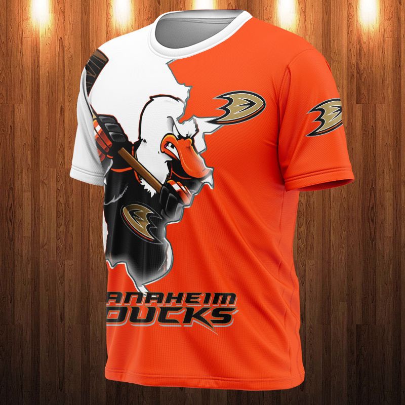 Anaheim Ducks T-shirt 3D cartoon graphic gift for fan