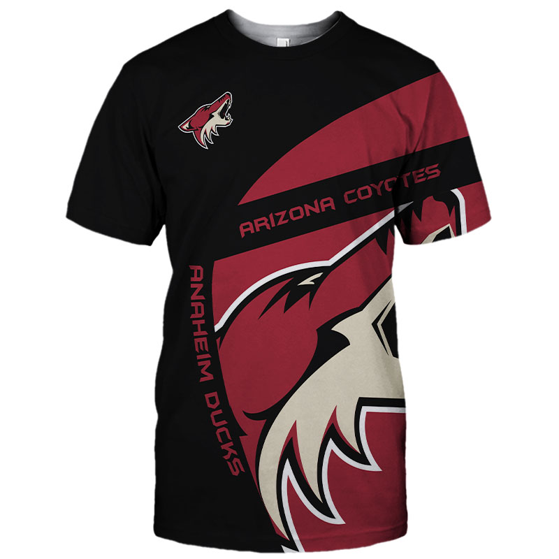 Arizona Coyotes T-shirt 3D cute short Sleeve gift for fans