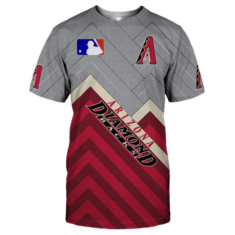 Arizona Diamondbacks T-shirt 3D Short Sleeve O Neck gift for fan MLB