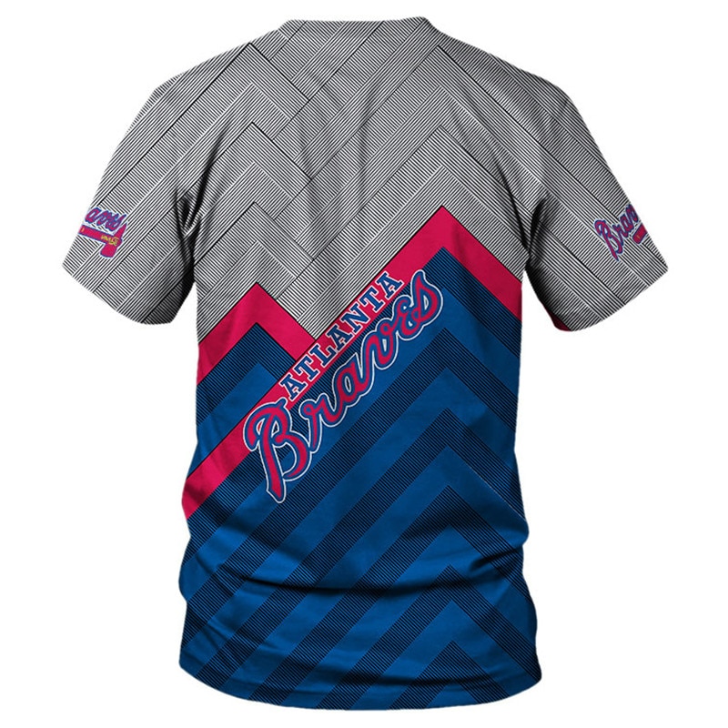 Atlanta Braves T-shirt 3D Short Sleeve O Neck gift for fan
