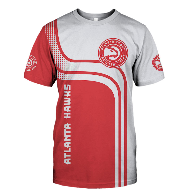 Atlanta Hawks T-shirt 3D Short Sleeve O Neck gift for fan