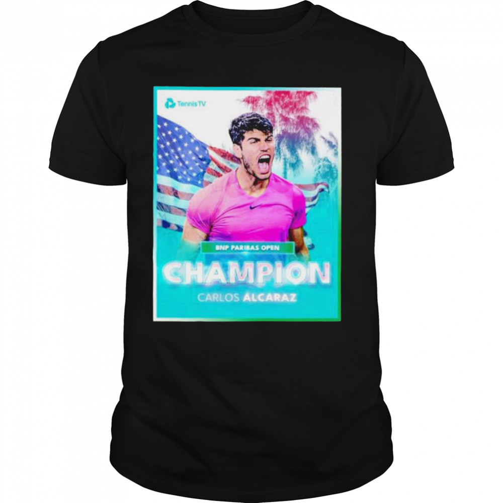 Bnp Paribas Open Champion Carlos Alcaraz shirt