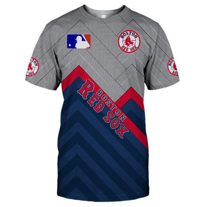 Boston Red Sox T-shirt 3D Short Sleeve O Neck gift for fan