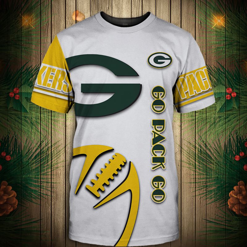 Green Bay Packers T-shirt Graphic balls gift for fans