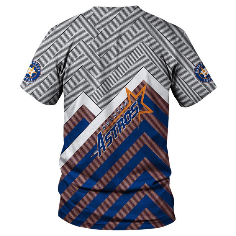 Houston Astros T-shirt 3D Short Sleeve O Neck gift for fan