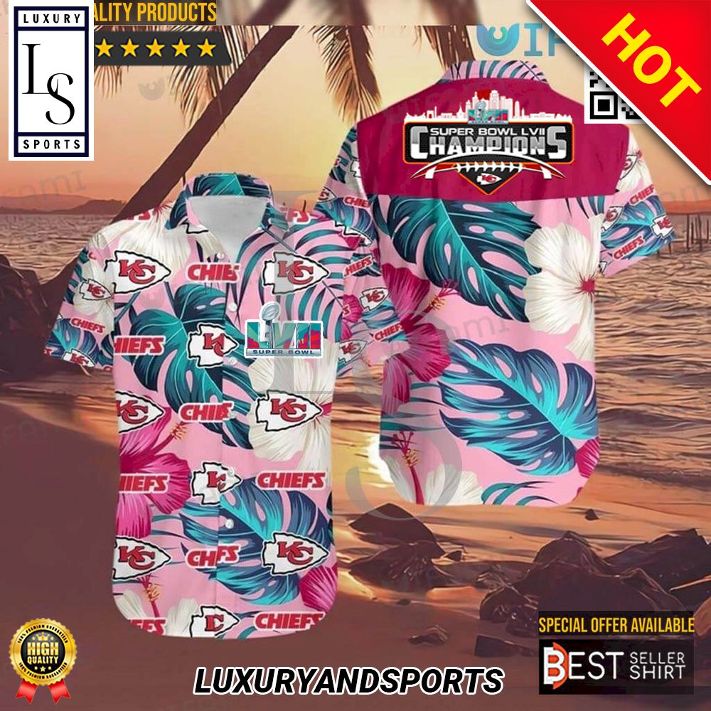 NFL Kansas City Chiefs Super Bowl Wins Hawaiian Shirt