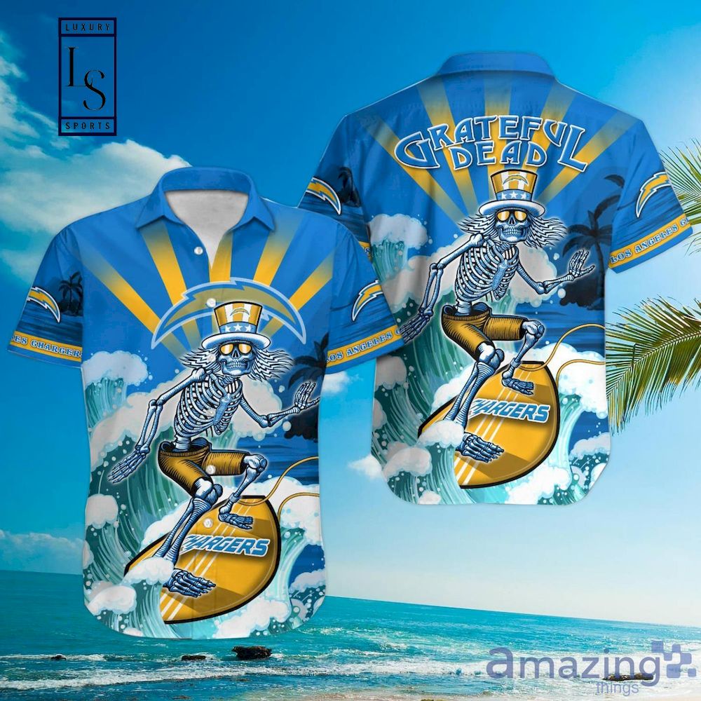 NFL Los Angeles Chargers Grateful Dead Hawaiian Shirt