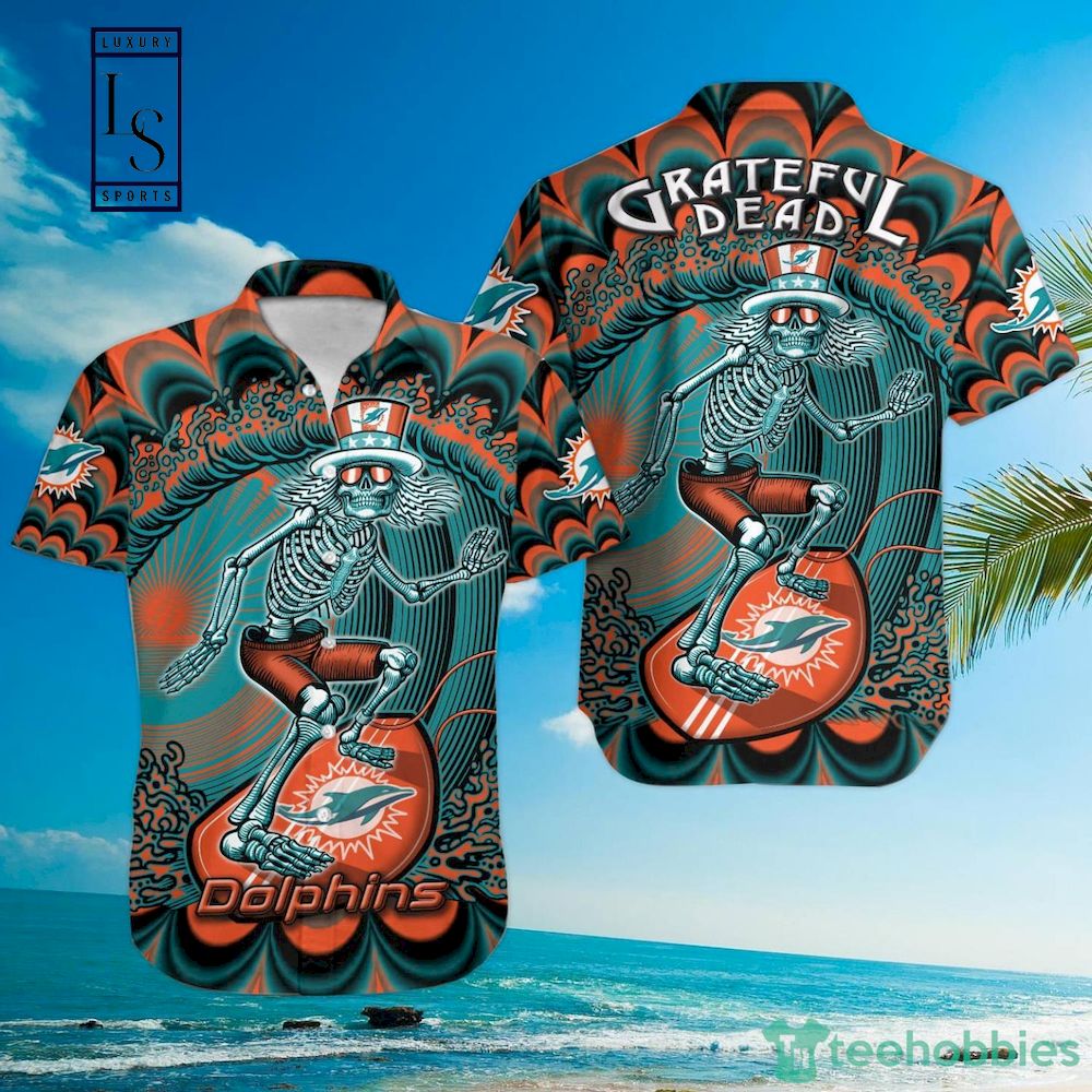 NFL Miami Dolphins Grateful Dead Hawaiian Shirt