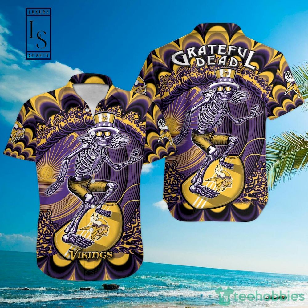 NFL Minnesota Vikings Grateful Dead Hawaiian Shirt